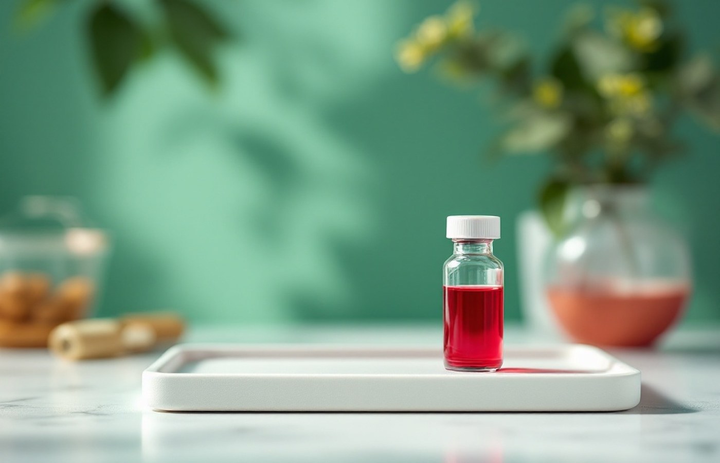 A blood sample in a lab