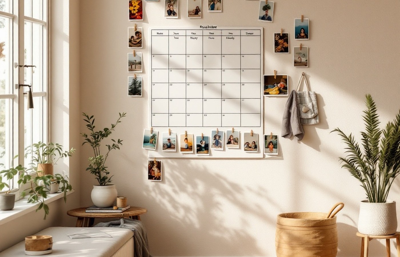 A parent and child making a routine chart